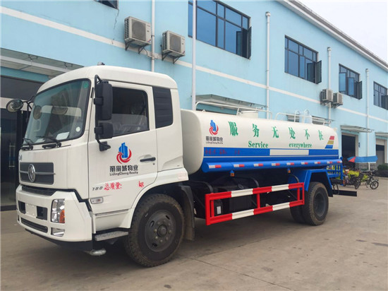 海南丽景城物业订购一台东风天锦14方洒水车