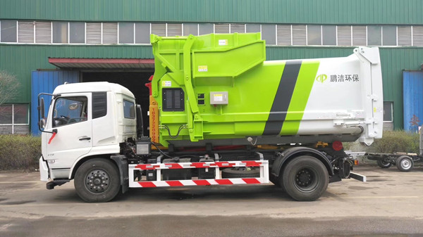东风天锦8吨勾臂式垃圾车工作原理和结构说明