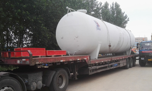 出口尼日利亚65方液化气储罐送往上海港口