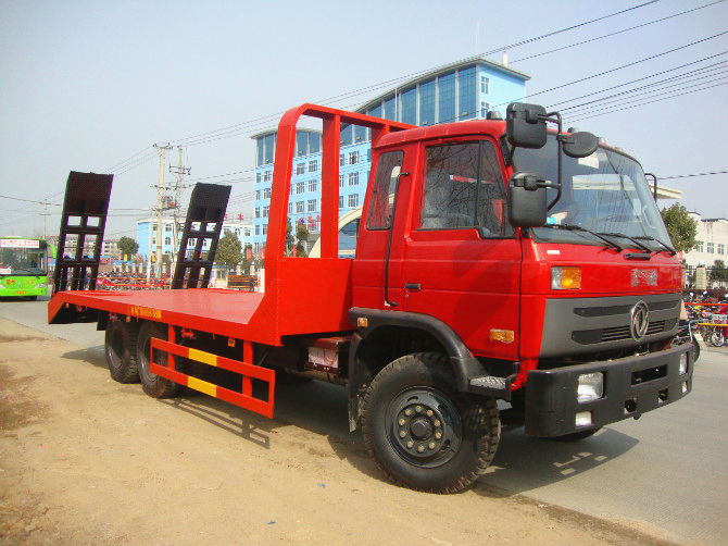 山西东营客户在我厂定购的东风后八轮平板运输