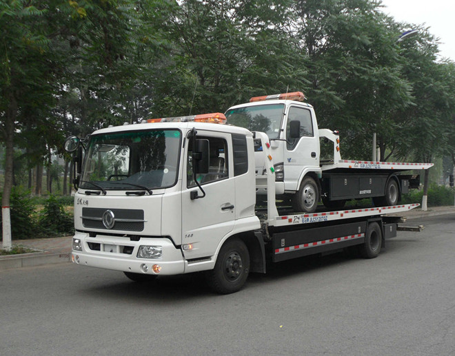 国五东风天锦一拖二清障车